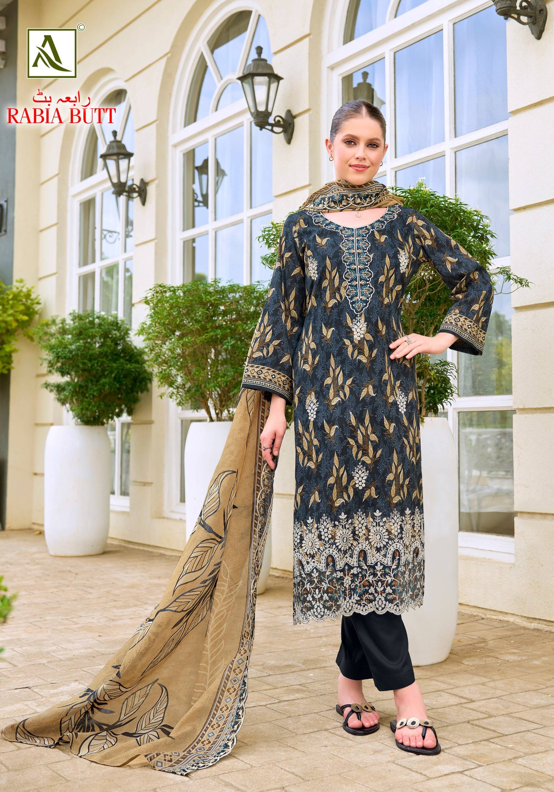RABIA BUTT BY ALOK SUIT 01 To 08 Series Beautiful Festive Suits Stylish Colorful Fancy Casual Wear & Ethnic Wear Pure Cambric Cotton Dresses At Wholesale Price